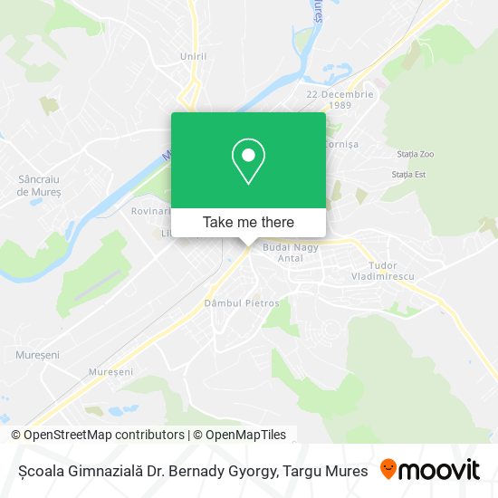 Școala Gimnazială Dr. Bernady Gyorgy map