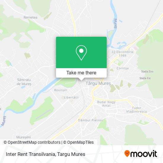 Inter Rent Transilvania map