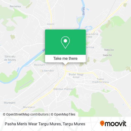 Pasha Men's Wear Targu Mures map