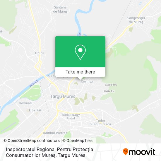 Inspectoratul Regional Pentru Protecția Consumatorilor Mureș map