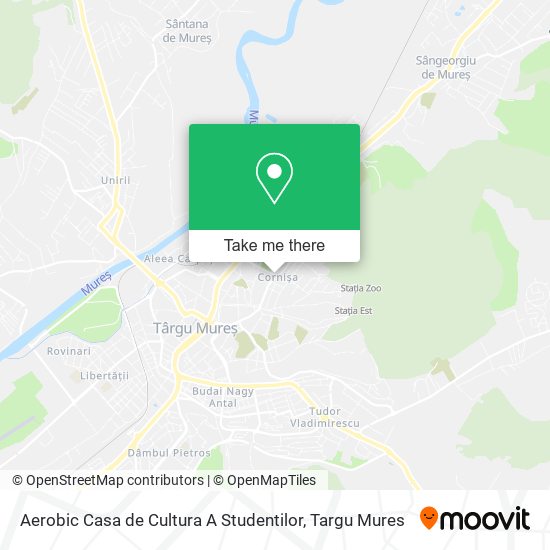 Aerobic Casa de Cultura A Studentilor map