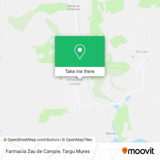 Farmacia Zau de Campie map