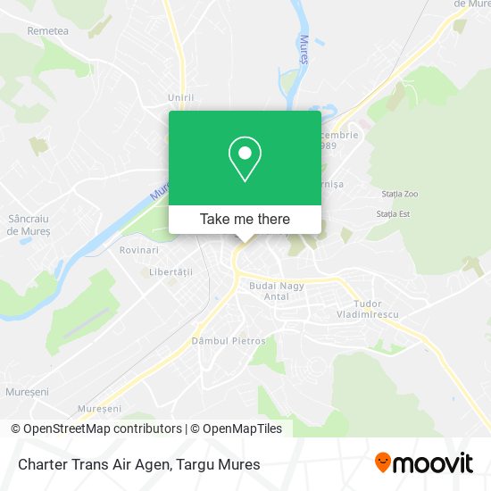Charter Trans Air Agen map