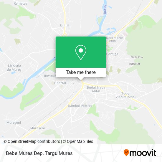 Bebe Mures Dep map