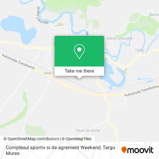 Complexul sportiv si de agrement Weekend map