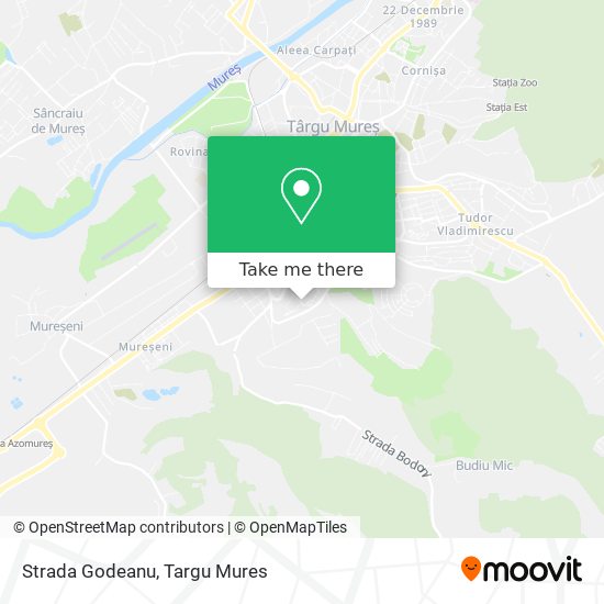 Strada Godeanu map
