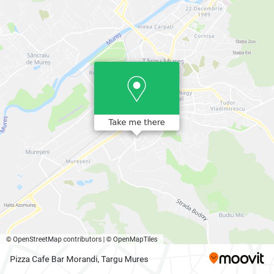 Pizza Cafe Bar Morandi map