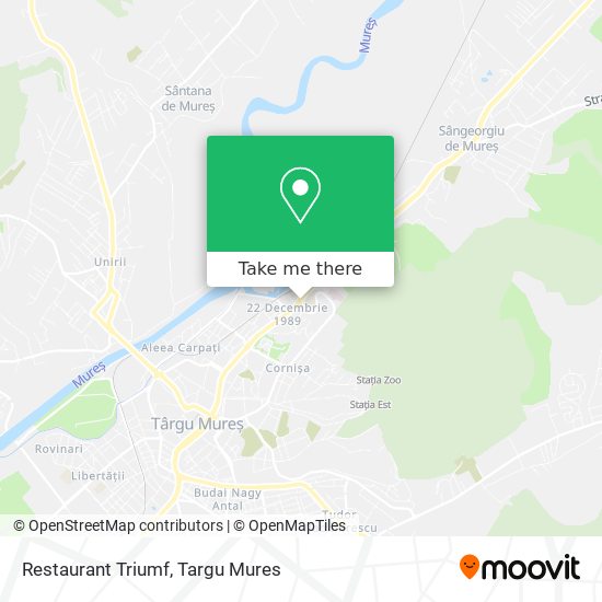 Restaurant Triumf map