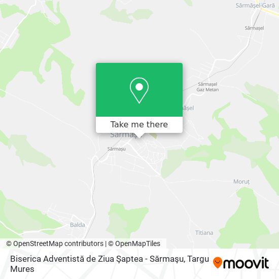 Biserica Adventistă de Ziua Şaptea - Sărmaşu map