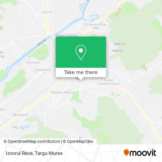 Izvorul Rece map