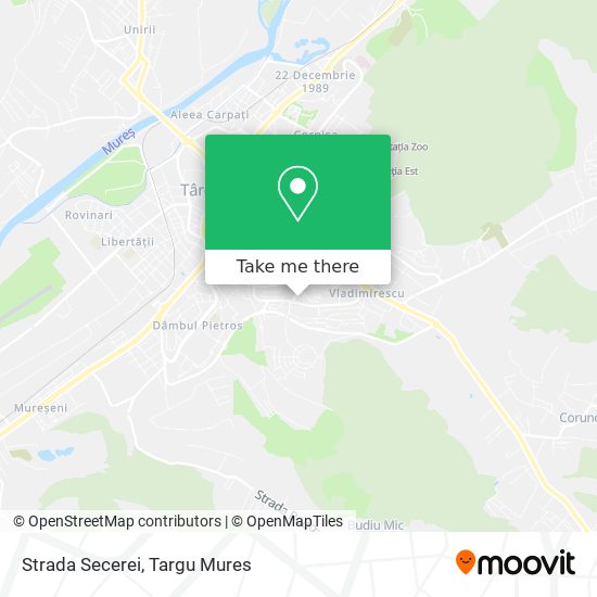 Strada Secerei map