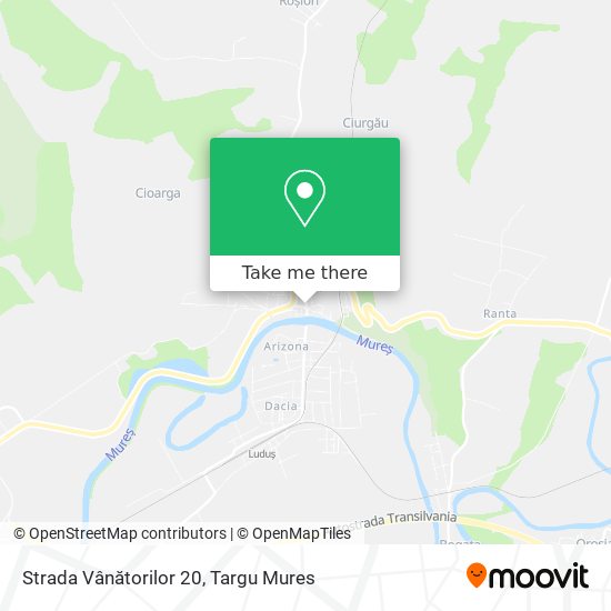 Strada Vânătorilor 20 map
