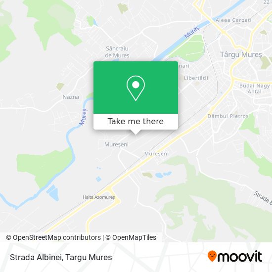 Strada Albinei map