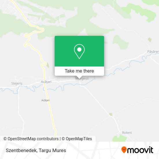 Szentbenedek map