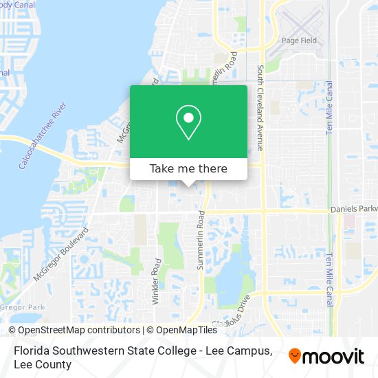 Mapa de Florida Southwestern State College - Lee Campus