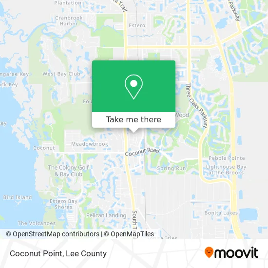 Map Of Coconut Point Mall How To Get To Coconut Point In Estero By Bus