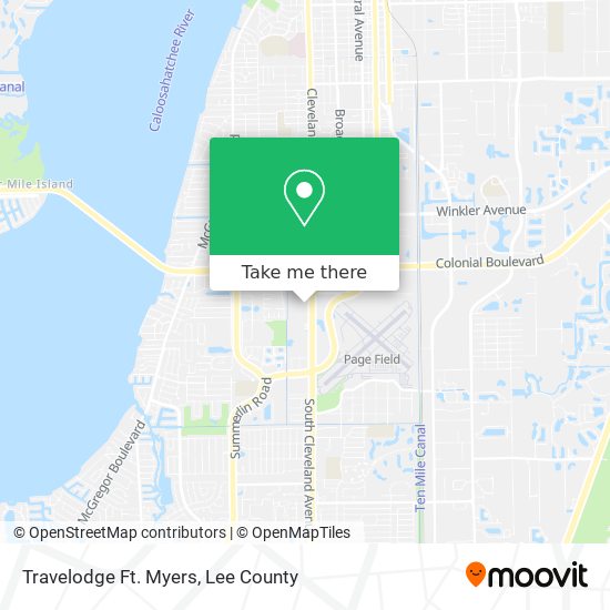 Travelodge Ft. Myers map