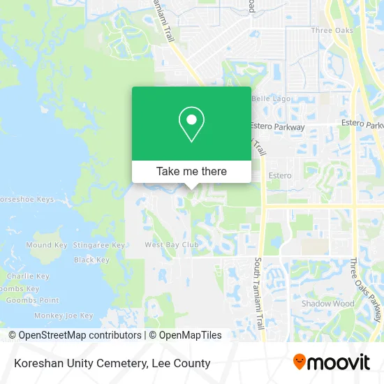 Koreshan Unity Cemetery map