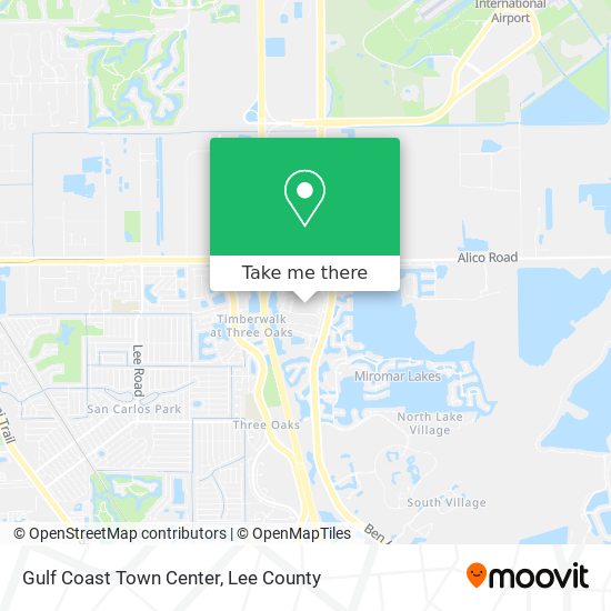 Gulf Coast Town Center map