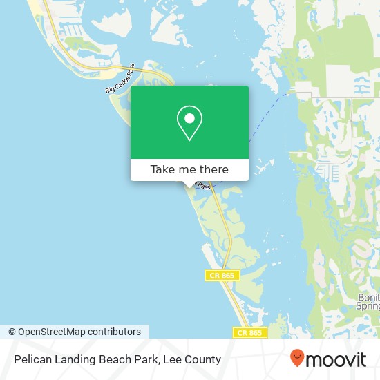 Pelican Landing Beach Park map