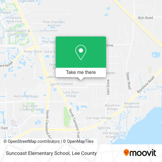 Suncoast Elementary School map