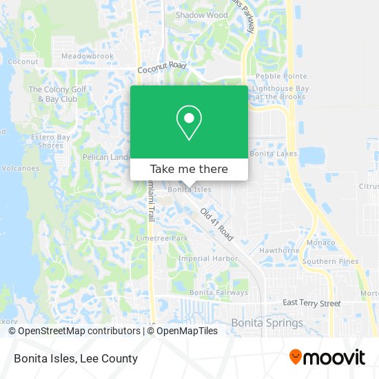 Mapa de Bonita Isles