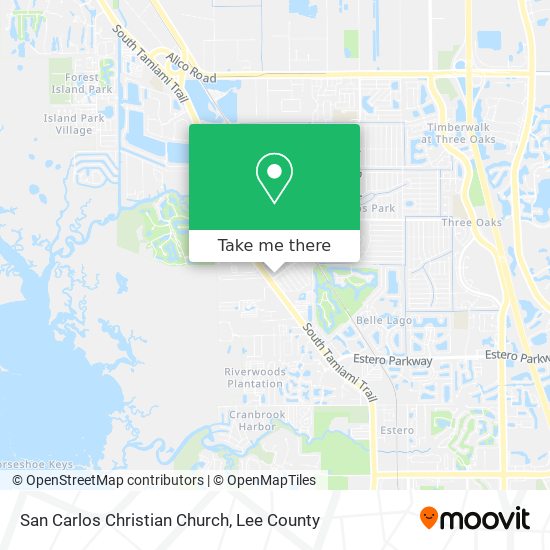 Mapa de San Carlos Christian Church