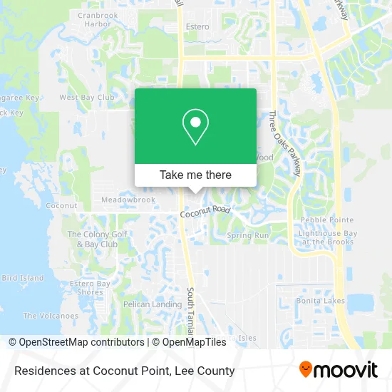 Residences at Coconut Point map