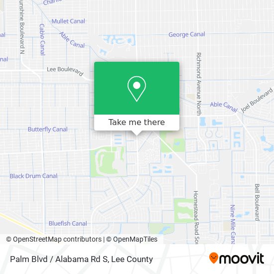 Palm Blvd / Alabama Rd S map