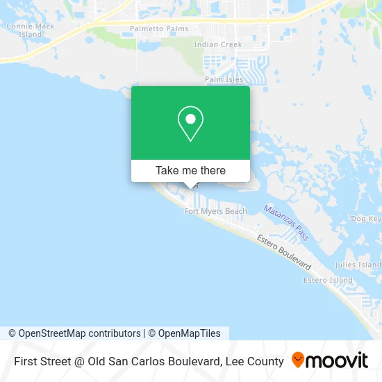 First Street @ Old San Carlos Boulevard map
