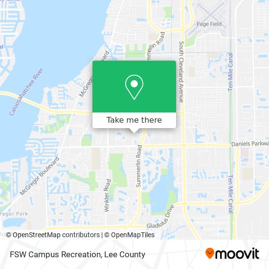 FSW Campus Recreation map