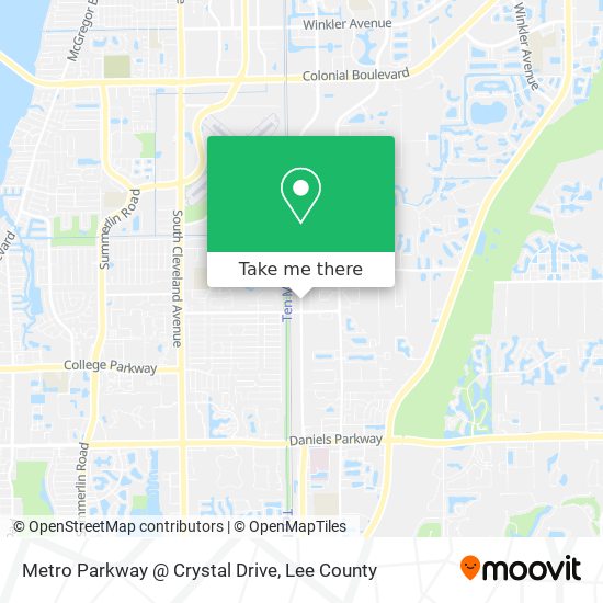 Mapa de Metro Parkway @ Crystal Drive