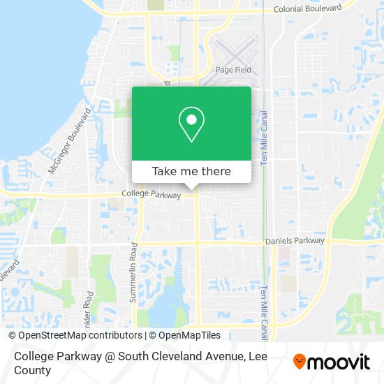 Mapa de College Parkway @ South Cleveland Avenue