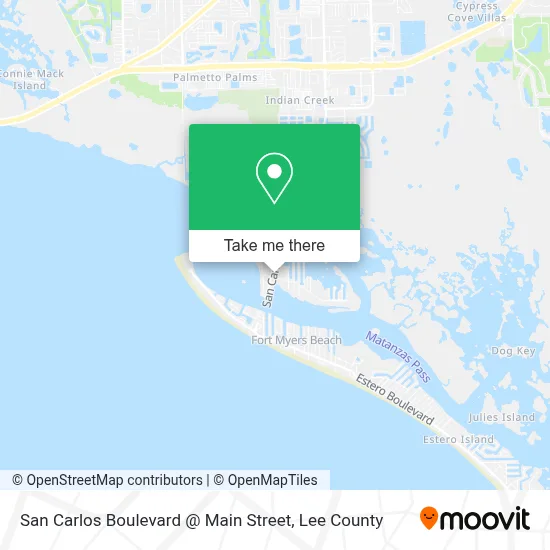 San Carlos Boulevard @ Main Street map