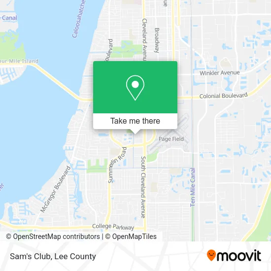 Sam's Club map