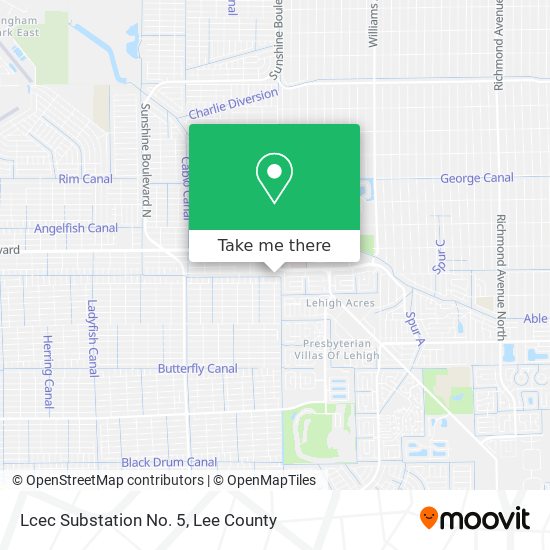 Lcec Substation No. 5 map