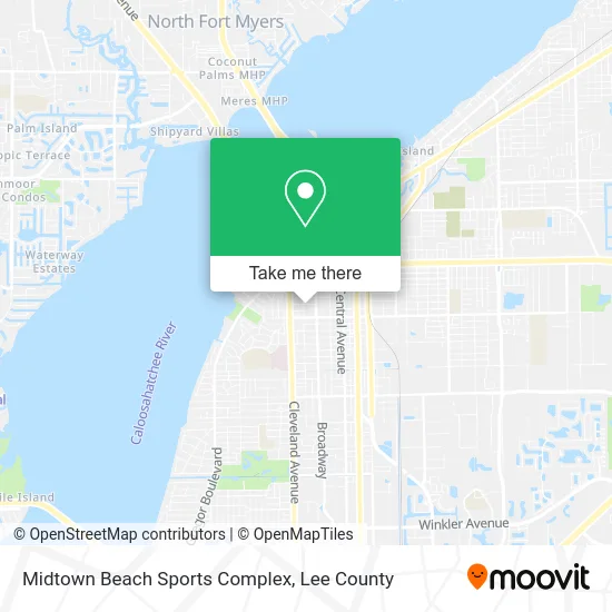 Midtown Beach Sports Complex map
