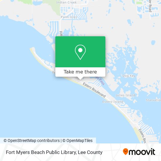 Fort Myers Beach Public Library map