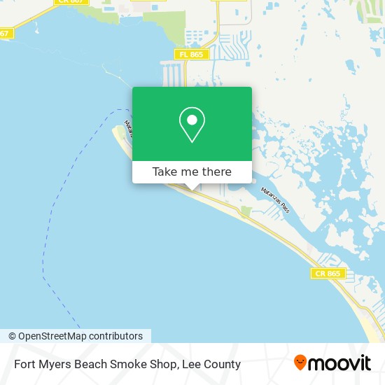 Mapa de Fort Myers Beach Smoke Shop