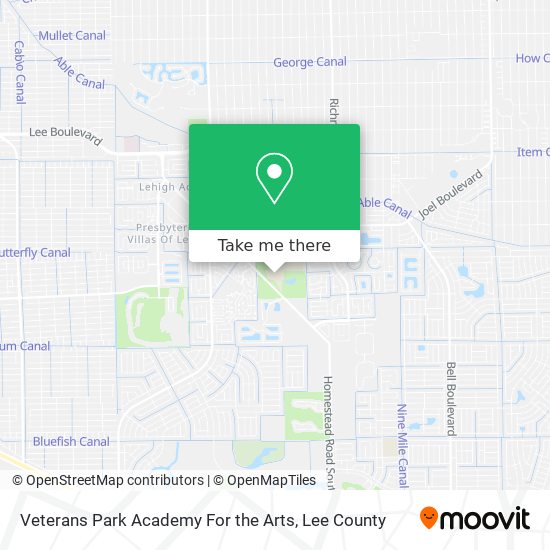 Mapa de Veterans Park Academy For the Arts