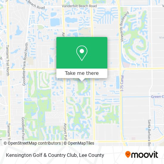 Kensington Golf & Country Club map
