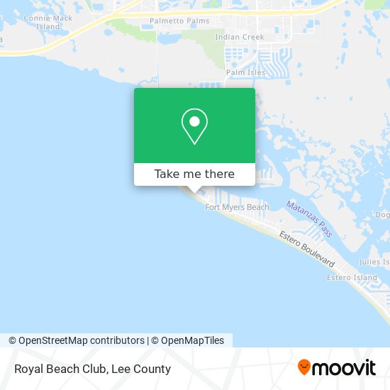 Royal Beach Club map