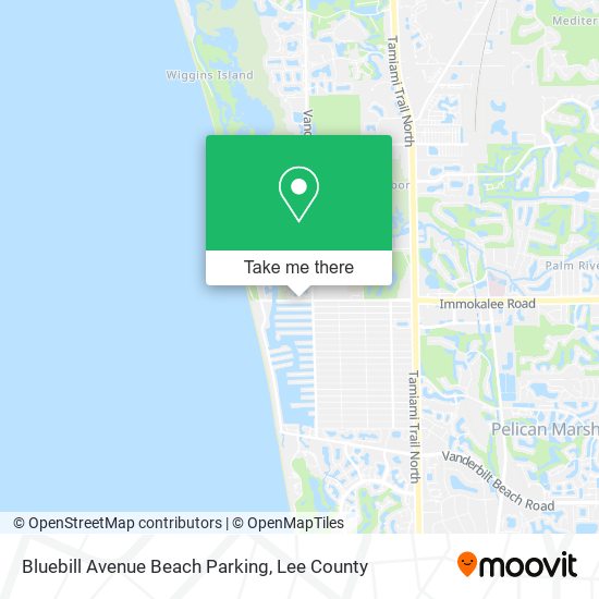 Mapa de Bluebill Avenue Beach Parking
