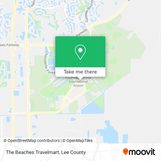 The Beaches Travelmart map