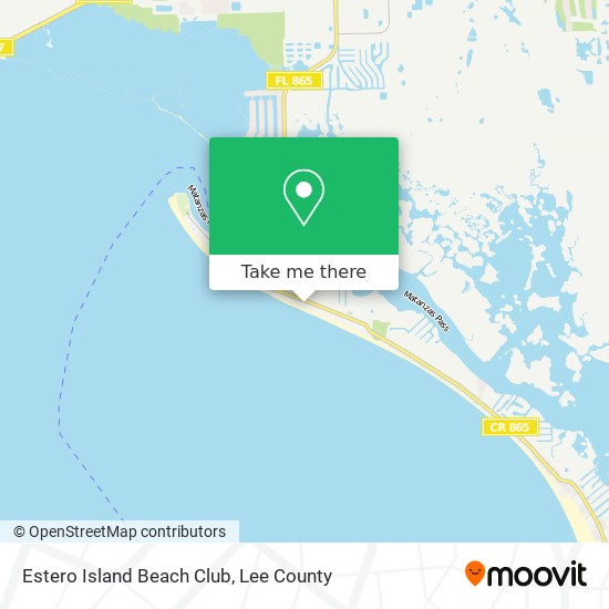 Estero Island Beach Club map