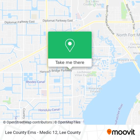 Lee County Ems - Medic 12 map