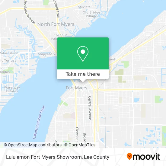 Lululemon Fort Myers Showroom map