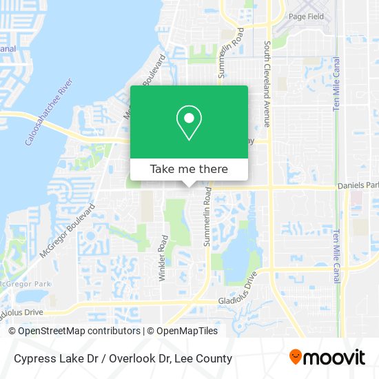 Cypress Lake Dr / Overlook Dr map