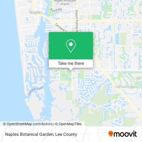 Naples Botanical Garden map
