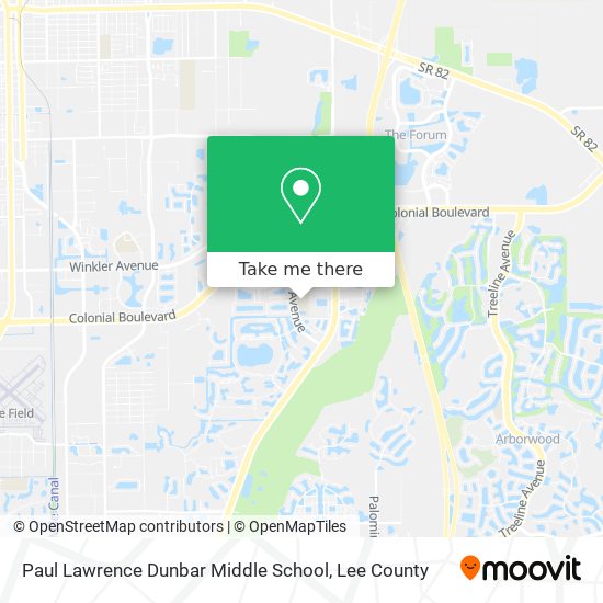 Paul Lawrence Dunbar Middle School map